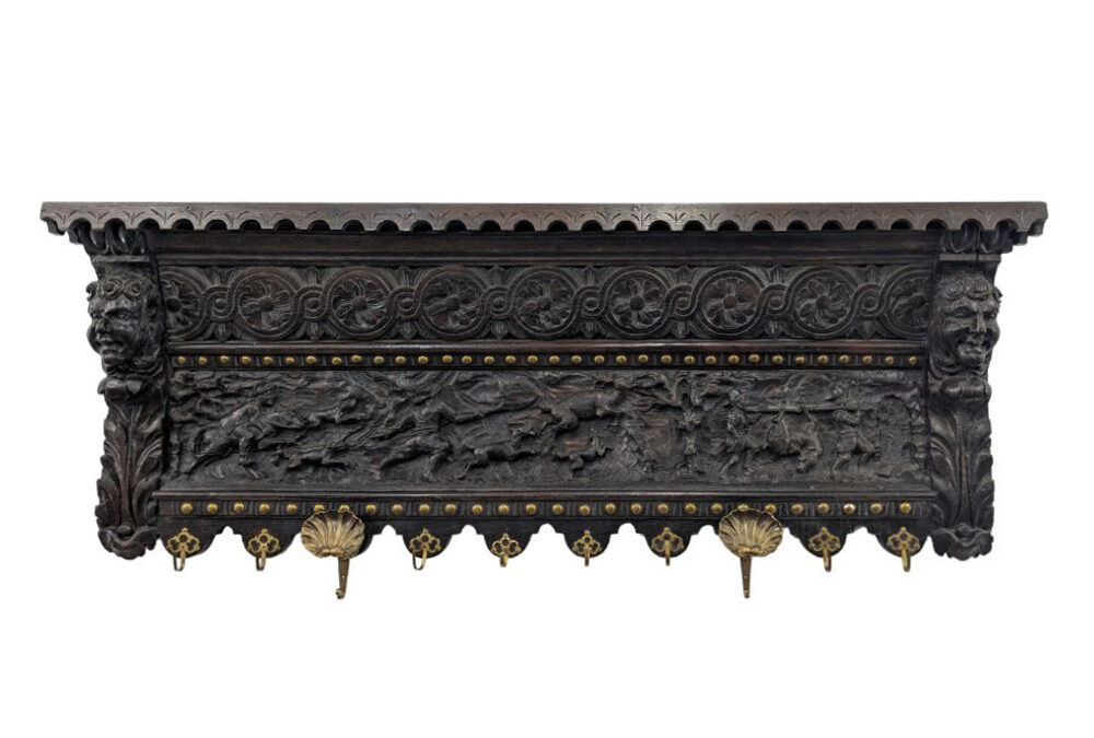 Renaissance Revival Period Wall Rack