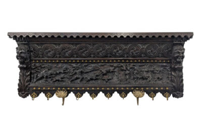 Renaissance Revival Period Wall Rack