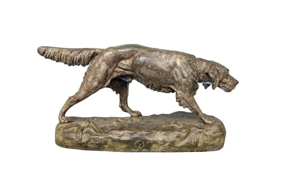 French Setter Sculpture