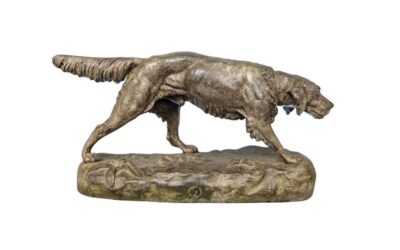 French Setter Sculpture
