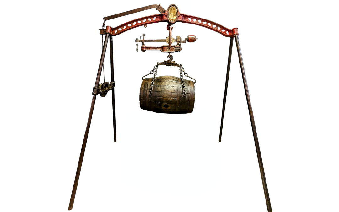 French Noguera Wine Barrel Scale